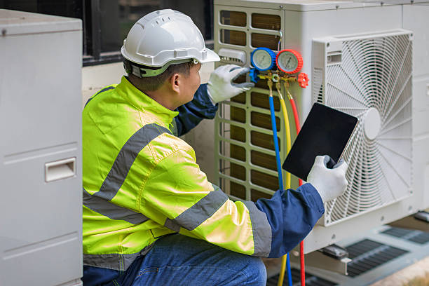Professional Hvac technician working in Mc Connellsville, NY